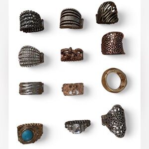 Lot of 12 Paparazzi stretch rings